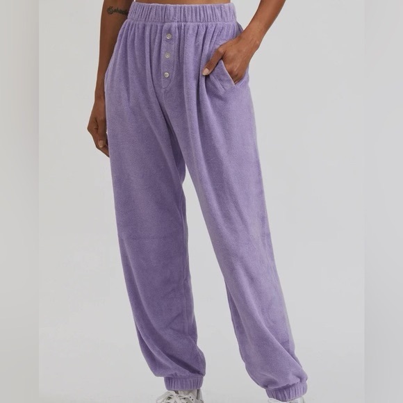 DONNI. Pants - Donni Terry Henley Sweatpants in Size S